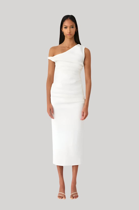 Alaska Crepe Midi Dress by MISHA