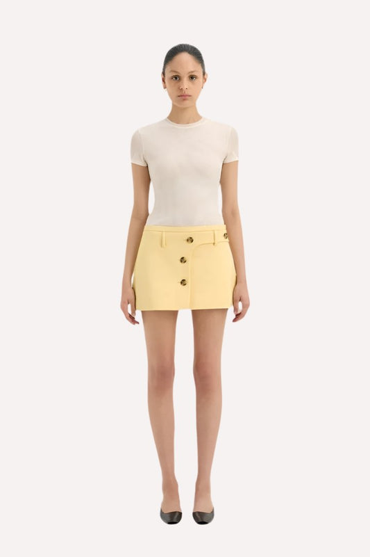 Sandrine Button Mini Skirt by SIR.