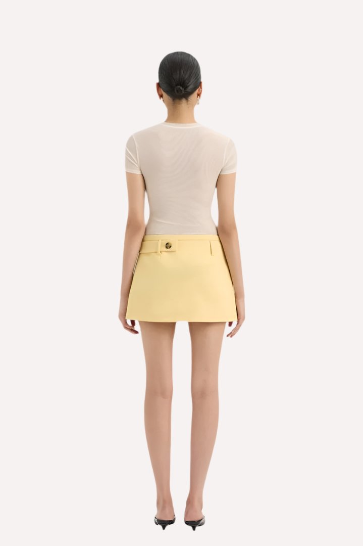 Sandrine Button Mini Skirt by SIR.