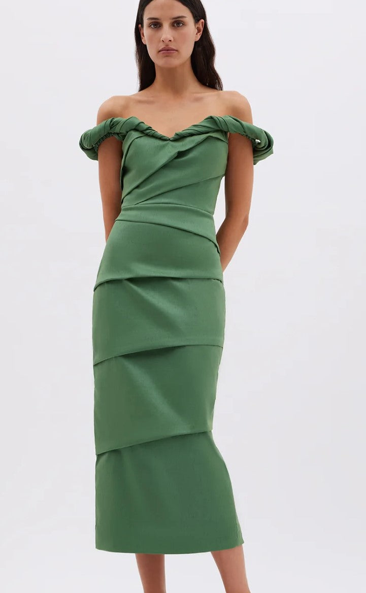 Asha Dress in Sage by RACHEL GILBERT