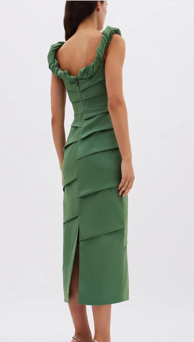 Asha Dress in Sage by RACHEL GILBERT