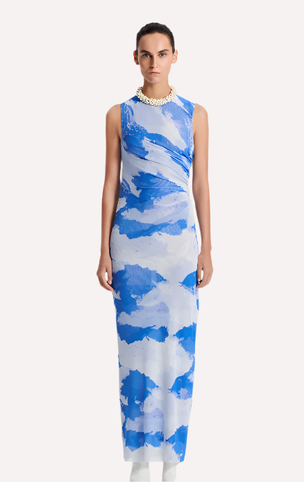 Italian Cloud Print Dress by SCANLON THEODORE