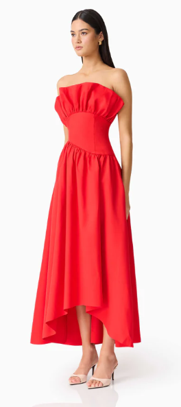 Laurel Sleeveless Maxi Dress In Red by ELLIATT